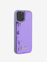 Guess Sequin Script Logo Zadní Kryt pro iPhone 12/12 Pro Purple Obal na telefon