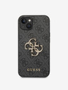 Guess PU 4G Metal Logo iPhone 14 Plus Grey Obal na telefon