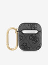 Guess 4G Script PC/PU AirPods 1/2 Black Obal