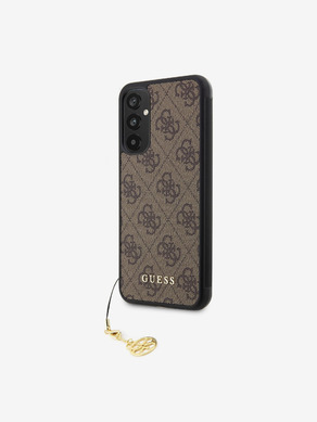 Guess 4G Charm Zadní Kryt pro Samsung Galaxy A34 5G Brown Obal na telefon