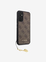 Guess 4G Charm Zadní Kryt pro Samsung Galaxy A34 5G Brown Obal na telefon