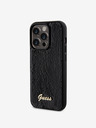 Guess Sequin Script Logo Zadní Kryt pro iPhone 14 Pro Black Obal na telefon