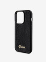 Guess Sequin Script Logo Zadní Kryt pro iPhone 14 Pro Black Obal na telefon