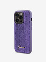 Guess Sequin Script Logo Zadní Kryt pro iPhone 15 Pro Purple Obal na telefon