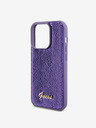 Guess Sequin Script Logo Zadní Kryt pro iPhone 15 Pro Purple Obal na telefon