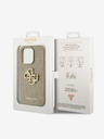 Guess PU Perforated 4G Glitter Metal Logo Zadní Kryt pro iPhone 14 Pro Max Gold Obal na telefon