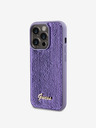 Guess Sequin Script Logo Zadní Kryt pro iPhone 15 Pro Max Purple Obal na telefon