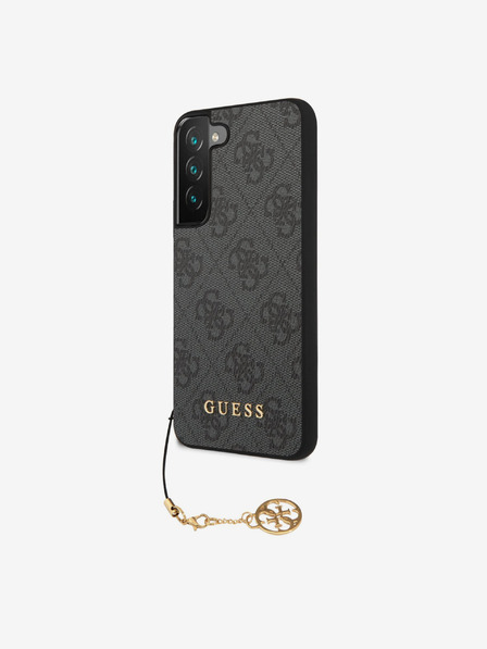 Guess 4G Charm Zadní Kryt pro Samsung Galaxy S23 Grey Obal na telefon