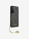 Guess 4G Charm Zadní Kryt pro Samsung Galaxy S23 Grey Obal na telefon