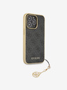 Guess 4G Charm Zadní Kryt pro iPhone 13 Pro Max Grey Obal na telefon