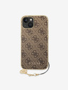 Guess 4G Charm Zadní Kryt pro iPhone 14 Brown Obal na telefon