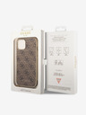 Guess 4G Charm Zadní Kryt pro iPhone 14 Brown Obal na telefon