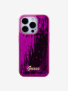 Guess Sequin Script Logo Zadní Kryt pro iPhone 15 Pro Max Magenta Obal na telefon