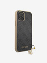 Guess 4G Charm Zadní Kryt pro iPhone 12/12 Pro 6.1 Grey Obal na telefon