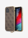 Guess 4G Charm Zadní Kryt pro iPhone 12/12 Pro 6.1 Brown Obal na telefon