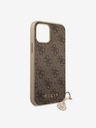 Guess 4G Charm Zadní Kryt pro iPhone 12/12 Pro 6.1 Brown Obal na telefon