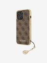 Guess 4G Charm Zadní Kryt pro iPhone 13 Pro Max Brown Obal na telefon