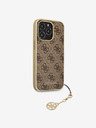 Guess 4G Charm Zadní Kryt pro iPhone 13 Pro Max Brown Obal na telefon