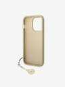 Guess 4G Charm Zadní Kryt pro iPhone 14 Pro Brown Obal na telefon