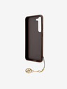 Guess 4G Charm Zadní Kryt pro Samsung Galaxy S23 Brown Obal na telefon