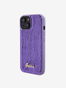 Guess Sequin Script Logo Zadní Kryt pro iPhone 15 Plus Purple Obal na telefon