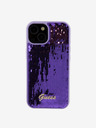 Guess Sequin Script Logo Zadní Kryt pro iPhone 15 Plus Purple Obal na telefon