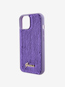 Guess Sequin Script Logo Zadní Kryt pro iPhone 15 Plus Purple Obal na telefon