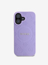 Guess Saffiano Peony Stamp MagSafe Phone 16 Purple Obal na telefon