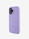 Guess Saffiano Peony Stamp MagSafe Phone 16 Purple Obal na telefon