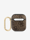 Guess 4G Script PC/PU Airpods 1/2 Brown Obal