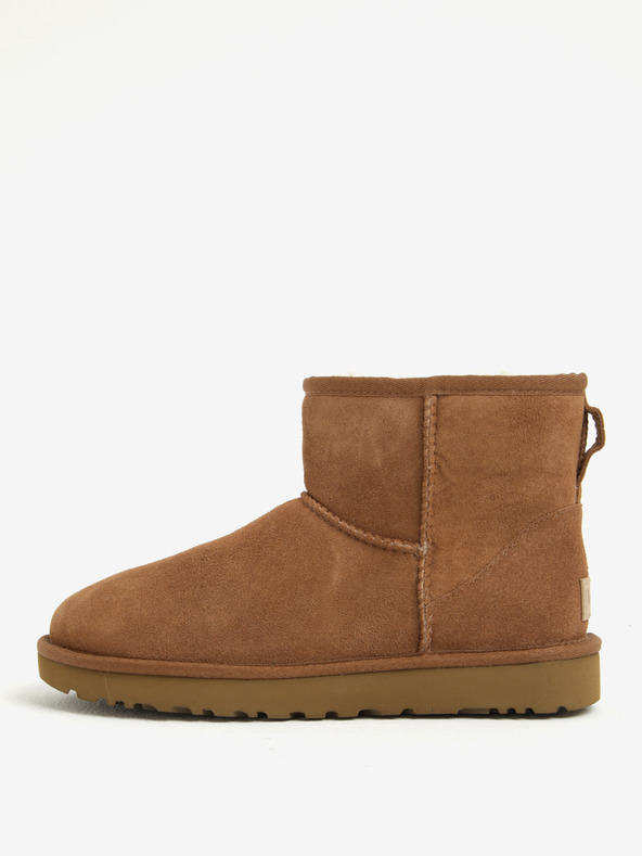 UGG Classic Mini II Kotníková obuv Hnědá