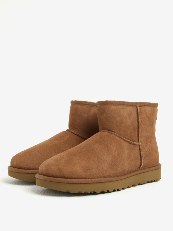 UGG Classic Mini II Kotníková obuv Hnědá