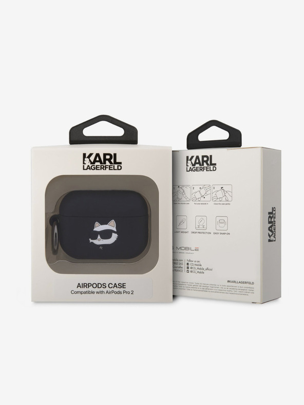 Karl Lagerfeld AirPods Pro 2 Obal Černá