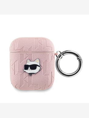 Karl Lagerfeld AirPods 1/2 Pink Obal