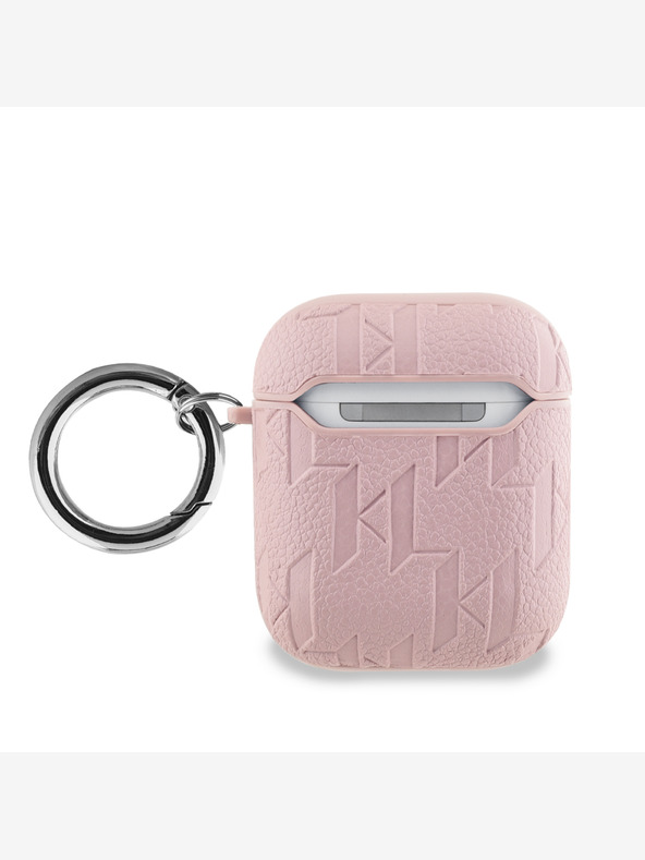 Karl Lagerfeld AirPods 1/2 Pink Obal Růžová