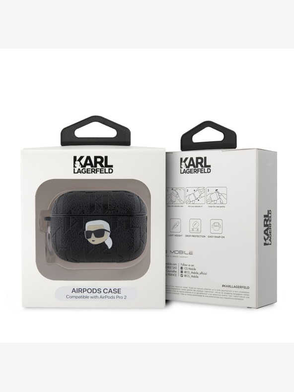 Karl Lagerfeld AirPods Pro 2 Obal Černá