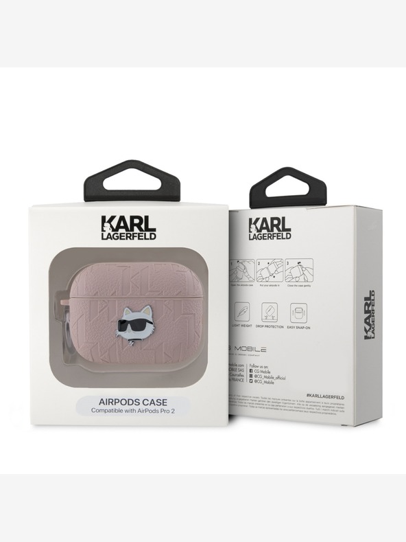 Karl Lagerfeld AirPods Pro 2 Obal Růžová