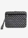 DKNY PU Leather Checkered Pattern and Stripe Notebook 15/16 Black" Obal