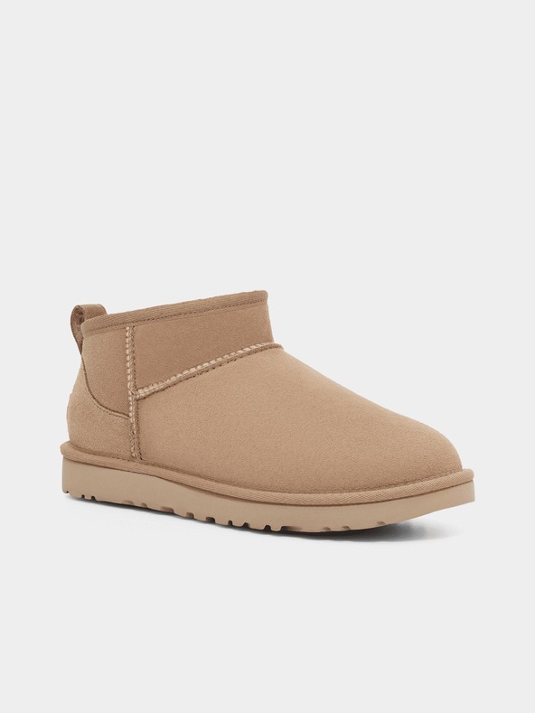 UGG Classic Ultra Mini Kotníková obuv Béžová