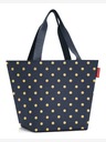 Reisenthel Shopper M Metallic Dots Blue Taška