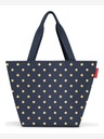 Reisenthel Shopper M Metallic Dots Blue Taška