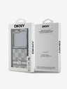 DKNY PU Leather Checkered Pattern and Stripe Zadní Kryt pro Samsung Galaxy Z Flip 6 Beige Obal na telefon