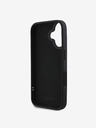 DKNY 3D Rubber Repeat Logo Line iPhone 16 Black Obal na telefon