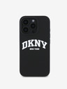 DKNY Liquid Silicone Arch Logo MagSafe iPhone 16 Pro Black Obal na telefon