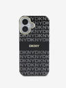 DKNY Repeat Pattern Tonal Stripe Magsafe iPhone 16 Black Obal na telefon