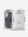 DKNY Repeat Pattern Tonal Stripe Magsafe iPhone 16 Black Obal na telefon