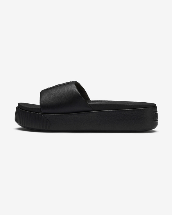 puma black daily slippers